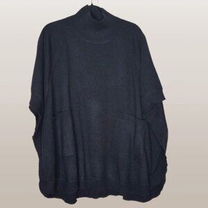 Echo New York Cocoon Poncho Black OS